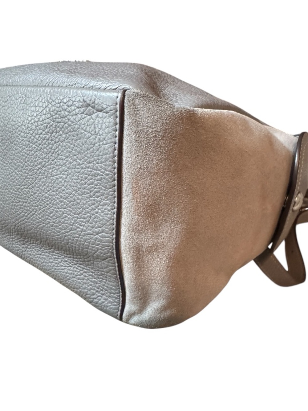Coach Pennie Hobo bag, pebbled leather in Heather Gray EUC - Picture 7 of 11